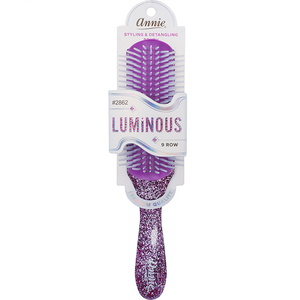 
                  
                    Load image into Gallery viewer, Annie Luminous 9 Row Styling Brush Assorted Colors Brushes Annie Purple  
                  
                