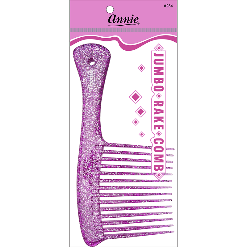 
                  
                    갤러리 뷰어에 이미지 로드, Annie Luminous Jumbo Rake Comb Asst Color comb Annie Purple  
                  
                