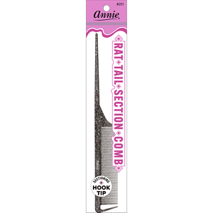 Annie Luminous Rat Tail Section Comb Asst Colors – Annie International ...