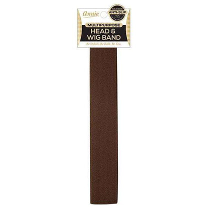 Annie Non-Slip Head and Wig Band 3cm Dark Brown Silicone Headbands Annie   