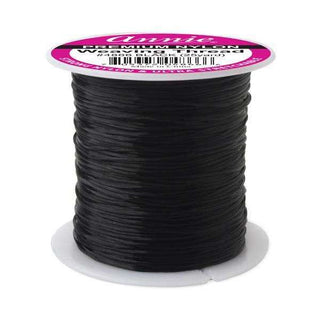 Annie Nylon Weaving Thread Black 25 Yards