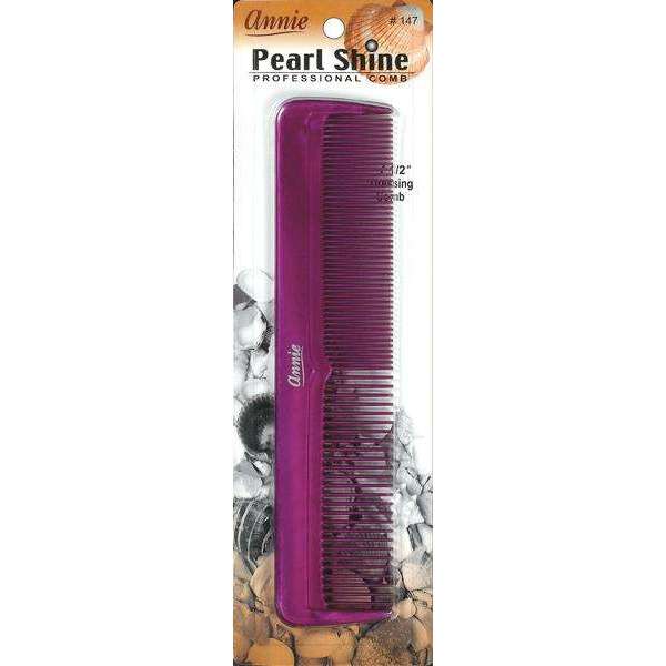 Annie Pearl Shine Combs Dressing Asst Color Combs Annie Purple  