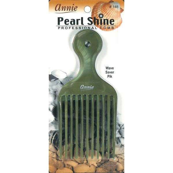 Annie Pearl Shine Combs Wave Pik Asst Color Combs Annie Olive Green  