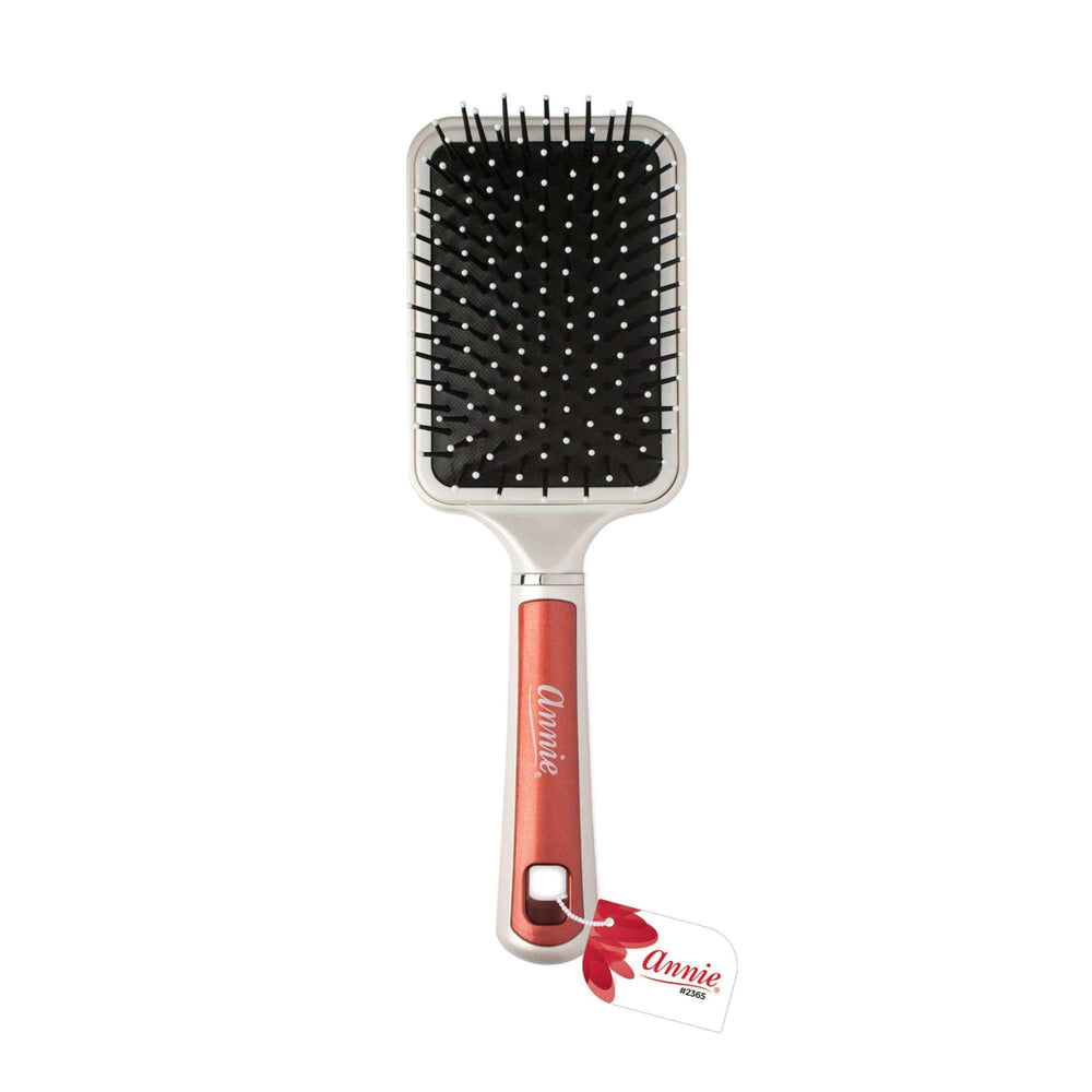 Annie Pearly Deluxe Paddle Brush Red Brushes Annie   