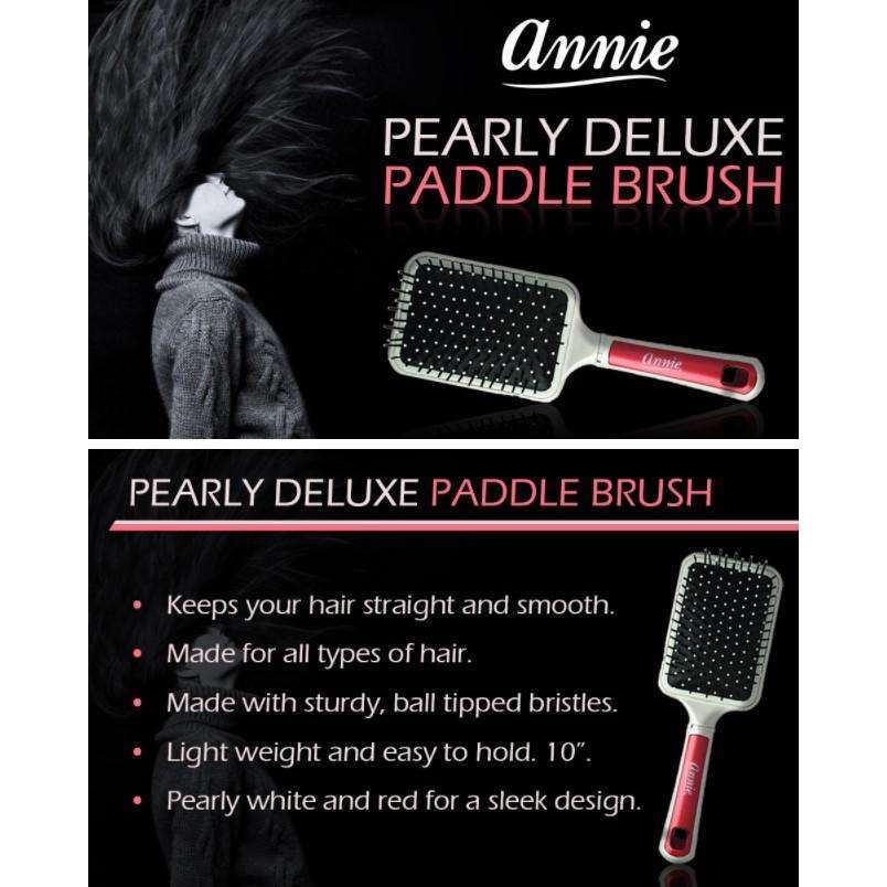 
                  
                    Load image into Gallery viewer, Annie - Annie Pearly Delux Paddle Brush Red - Annie International
                  
                