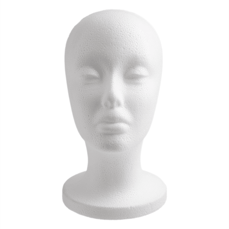Annie Polystyrene Foam Wig Head 10.5 Inch Tall