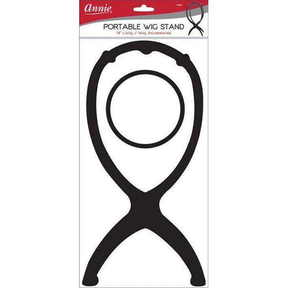 Annie International:Annie Portable Wig Stand 14In Asst Color:Black