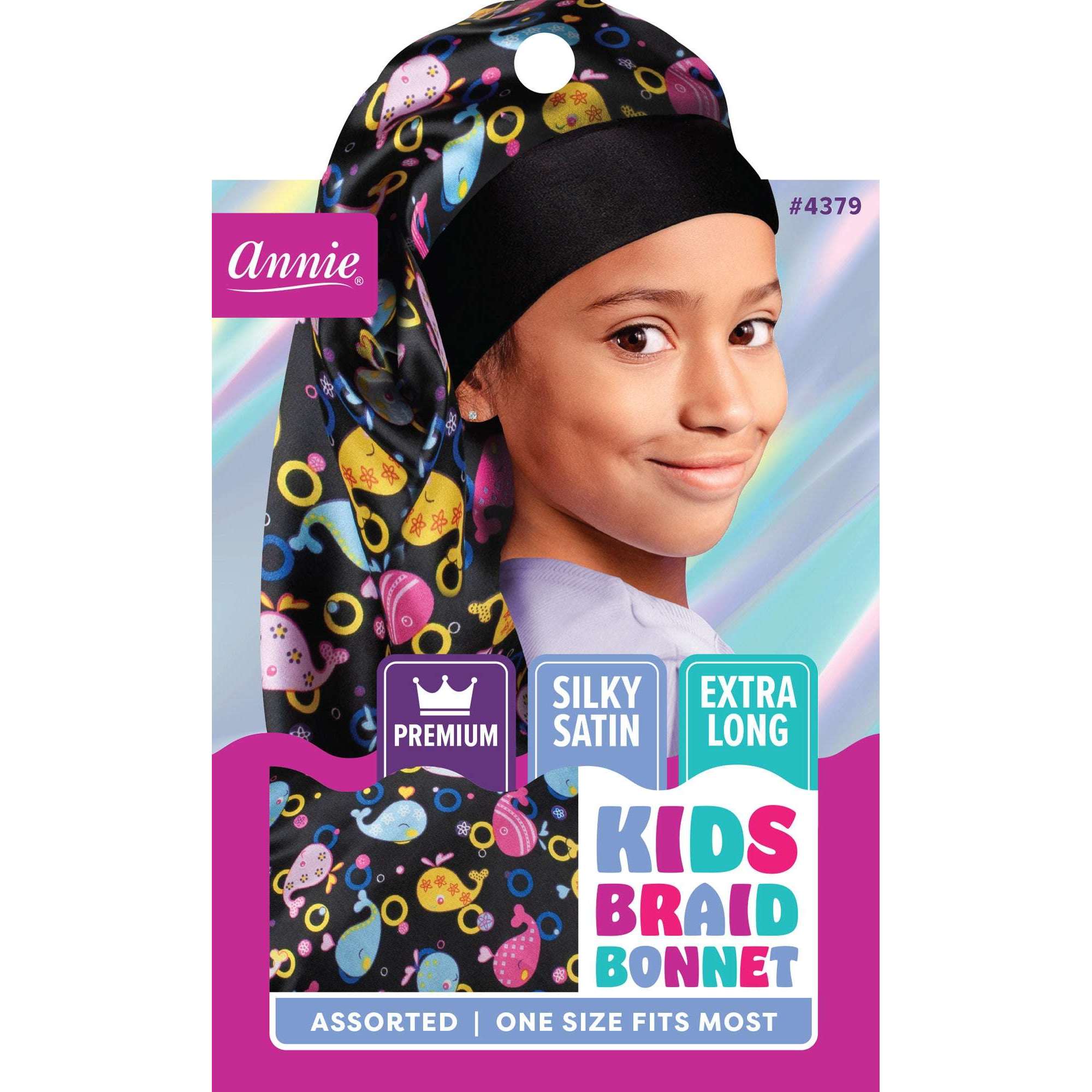 Annie Premium Kid's Silky Wide Edge Braid Dual Layer Assorted