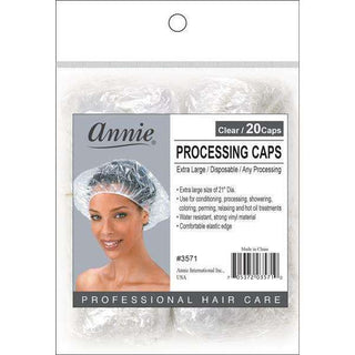 Tapas de procesamiento Annie XL 20 piezas transparentes