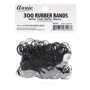 
                  
                    갤러리 뷰어에 이미지 로드, Annie Rubber Bands 300Ct Black Rubber Bands Annie   
                  
                