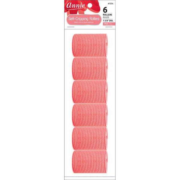 Annie International:Annie Self-Gripping Rollers 1 5/8In 6Ct Pink