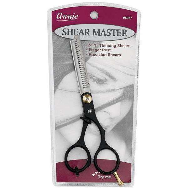 Annie Shear Master Thinning Shears 5.5 Inch Black Hair Shears Annie   