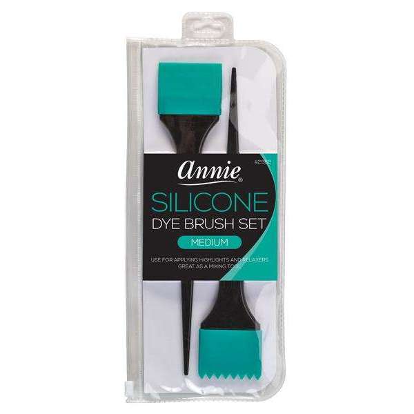 Pinceles para tinte de silicona Annie, tamaño mediano, verde azulado
