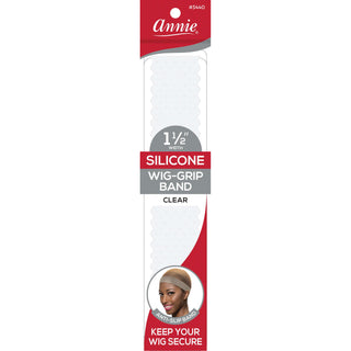 Annie - Diadema de silicona para peluca, color blanco translúcido