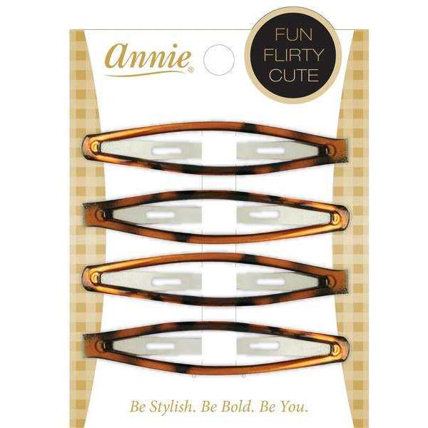 Annie - Annie Snap Clip 8.5cm 4ct Brown - Annie International