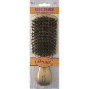 
                  
                    Load image into Gallery viewer, Annie Soft Club Brush 100% Pure Boar Bristles Gold
                  
                