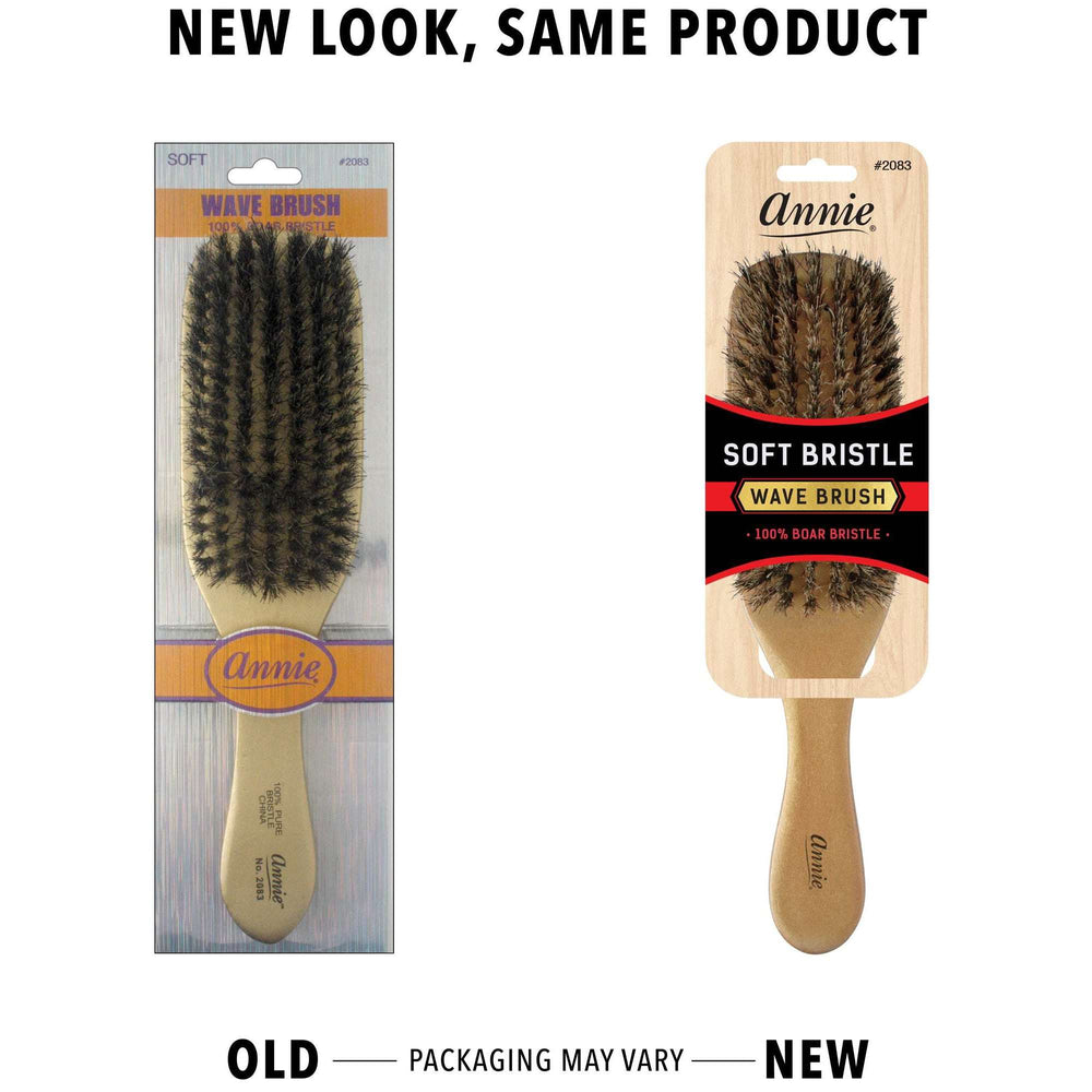 
                  
                    Load image into Gallery viewer, Annie Soft Wave Brush 100% Pure Boar Bristles Gold
                  
                