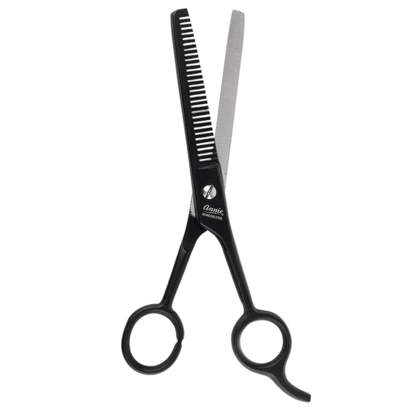 Annie Stainless Steel  Thinning Hair Shears 6.5 Inch Black
