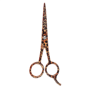 
                  
                    Load image into Gallery viewer, Annie Stainless Steel Straight Hair Shears 5.5 Inch Leopard Pattern
                  
                