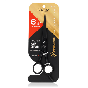 
                  
                    갤러리 뷰어에 이미지 로드, Annie Stainless Steel Straight Hair Shears 6.5 Inch Black Hair Shears Annie   
                  
                