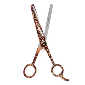 
                  
                    Load image into Gallery viewer, Annie Stainless Steel Thinning Hair Shears 6.5&amp;quot; Leopard Pattern
                  
                