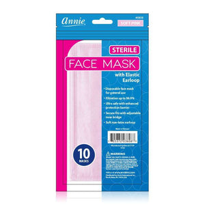 
                  
                    갤러리 뷰어에 이미지 로드, Annie Sterile Face Mask One Size 10ct Light Pink Face Masks Annie   
                  
                