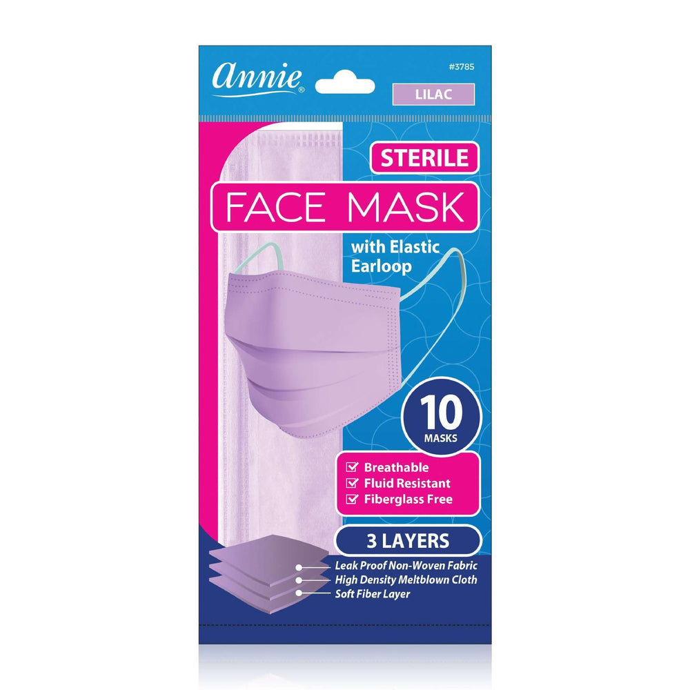 
                  
                    갤러리 뷰어에 이미지 로드, Annie Sterile Face Mask One Size 10ct Lilac Face Masks Annie   
                  
                