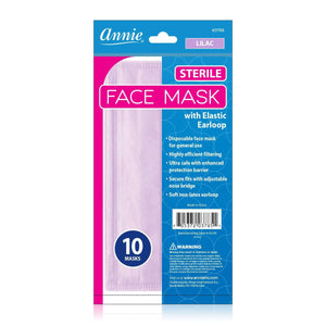 
                  
                    갤러리 뷰어에 이미지 로드, Annie Sterile Face Mask One Size 10ct Lilac Face Masks Annie   
                  
                