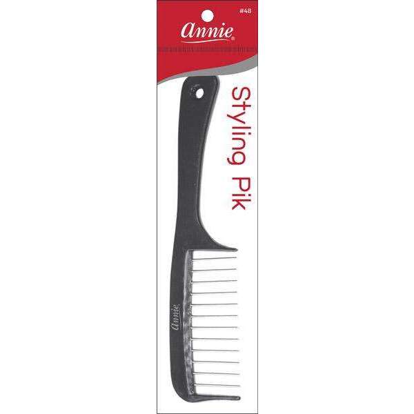 Annie Metal Tooth Styling Pik #48 – Black