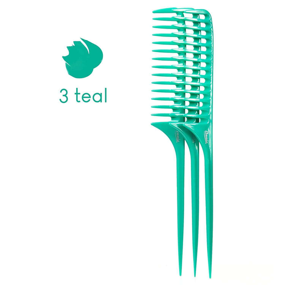 
                  
                    Load image into Gallery viewer, Annie Tail Comb Set L 12Ct Asst Color
                  
                