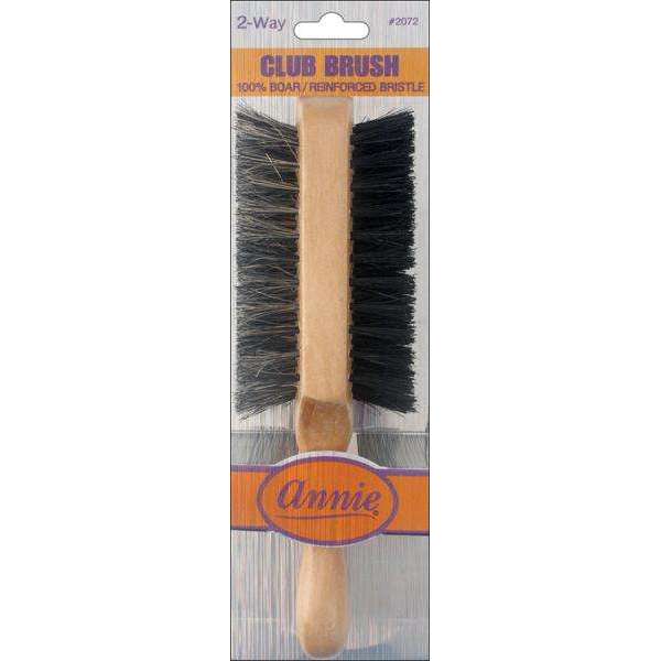 
                  
                    Load image into Gallery viewer, Annie Two Way Club Boar Bristle Brush Soft and Hard Brushes Annie   
                  
                