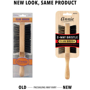 
                  
                    Load image into Gallery viewer, Annie Two Way Club Boar Bristle Brush Soft and Hard Brushes Annie   
                  
                