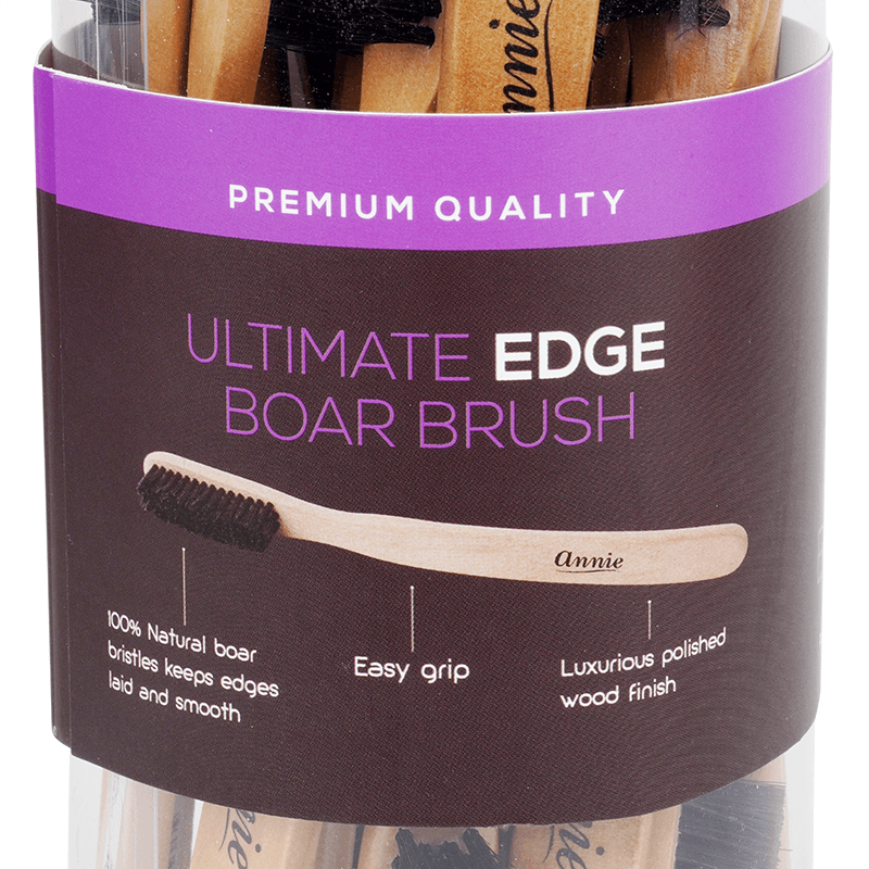 Annie Ultimate Edge Brush 100% Boar Bristle Jar 24ct – Annie International