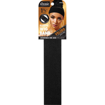 Annie Velcro Wig Band 4.5cm Black Wig Accessories Annie   