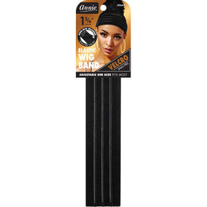 Annie Velcro Wig Band 4.5cm Silicone Grip Black – Annie International