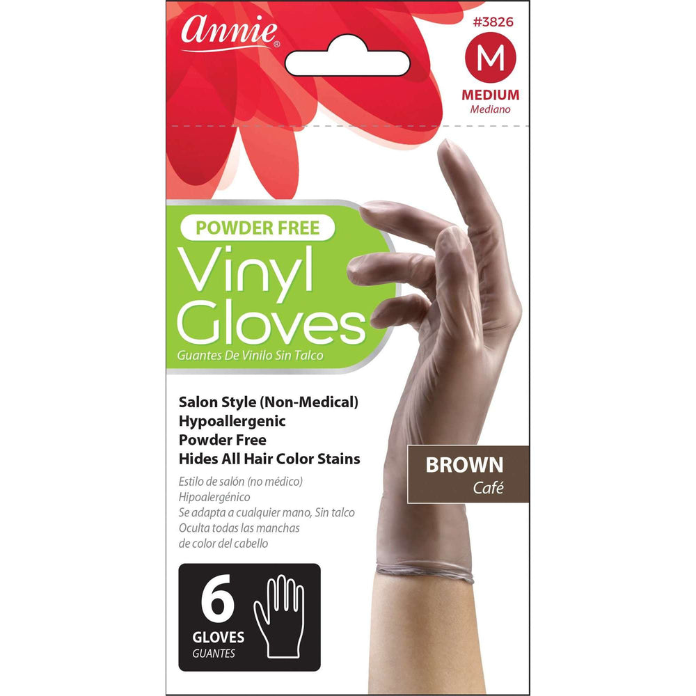 
                  
                    갤러리 뷰어에 이미지 로드, Annie Vinyl Gloves 6Ct Brown Gloves Annie Medium  
                  
                