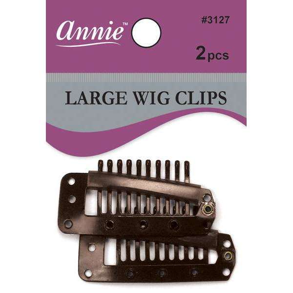 Annie Wig Clips L 2Ct Brown Wig Clips Annie   