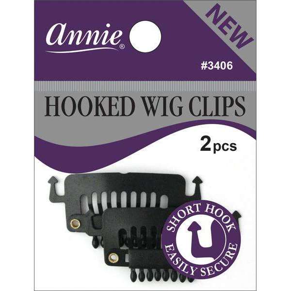 Annie Wig Clips Short Hooked 2Ct Wig Clips Annie   