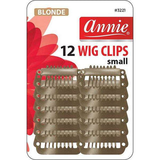 Annie Wig Clips Small 12Ct Blonde