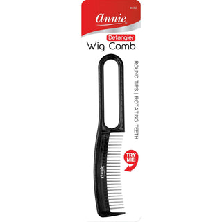 Annie Wig Detangler Comb Black Color