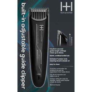 
                  
                    Load image into Gallery viewer, Hot &amp;amp; Hotter Adjustable Guide Rechargeable Clipper Black
                  
                
