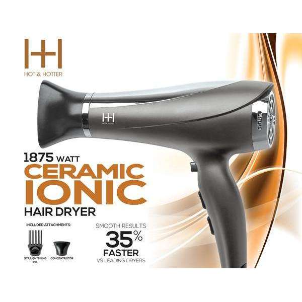 
                  
                    Load image into Gallery viewer, Hot &amp;amp; Hotter Ceramic Ionic 1875 Hair Dryer
                  
                