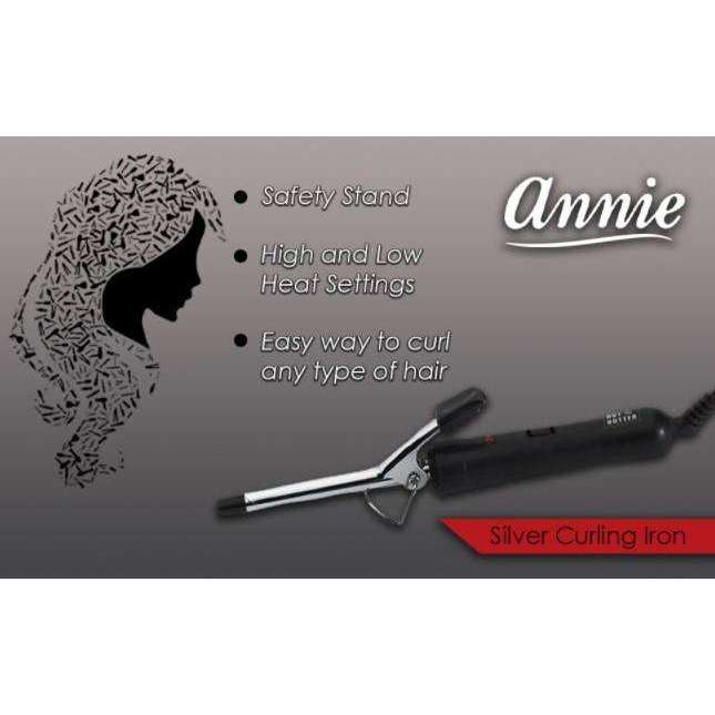 
                  
                    Load image into Gallery viewer, Hot &amp;amp; Hotter - Hot &amp;amp; Hotter Electrical Silver Curling Iron 3/8&amp;quot; - Annie International
                  
                