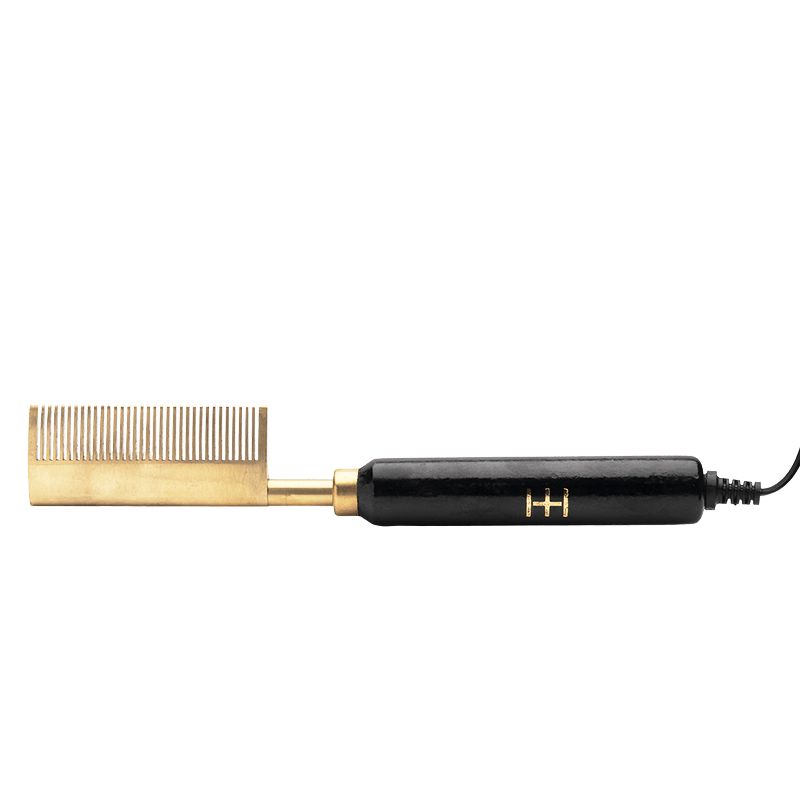 
                  
                    Load image into Gallery viewer, Hot &amp;amp; Hotter Electric Straightening Hot Comb Medium Curved Teeth Straightening Comb Hot &amp;amp; Hotter   
                  
                