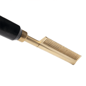 
                  
                    Load image into Gallery viewer, Hot &amp;amp; Hotter Electric Straightening Hot Comb Medium Teeth Small
                  
                
