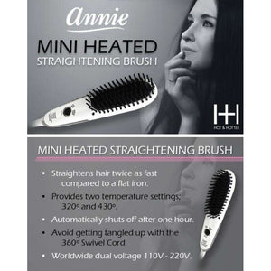 
                  
                    Load image into Gallery viewer, Hot &amp;amp; Hotter Mini Heated Straightening Brush
                  
                