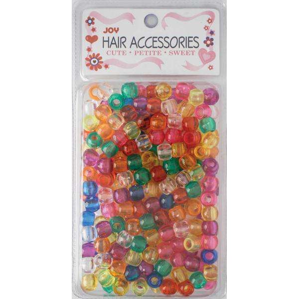 
                  
                    Load image into Gallery viewer, Joy Large Hair Beads 240Ct Clear Asst Color Beads Joy   
                  
                