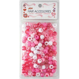 
                  
                    Load image into Gallery viewer, Joy Large Hair Beads 240Ct Pink Asst
                  
                