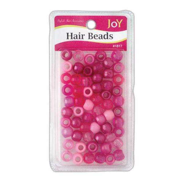 
                  
                    갤러리 뷰어에 이미지 로드, Joy Large Hair Beads 60Ct Pink Clear Asst Beads Joy   
                  
                