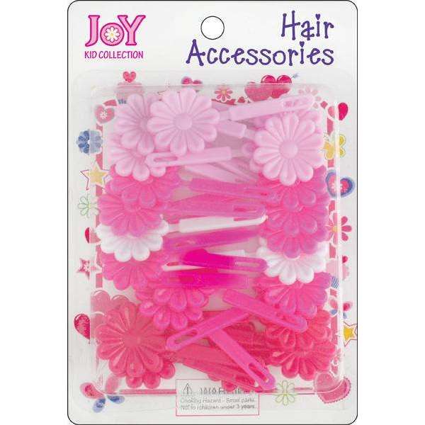 Joy Hair Barrettes 10Ct Asst Pink  Joy   